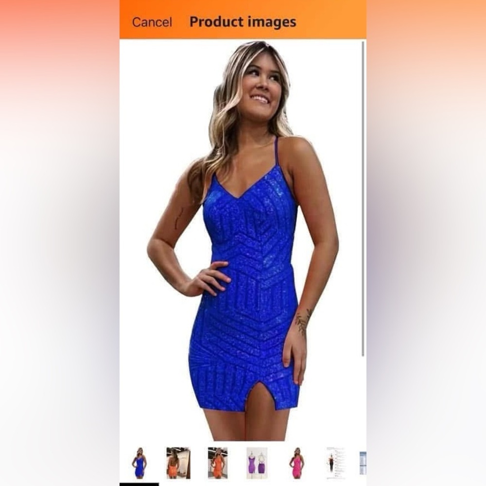 Blue formal dress
